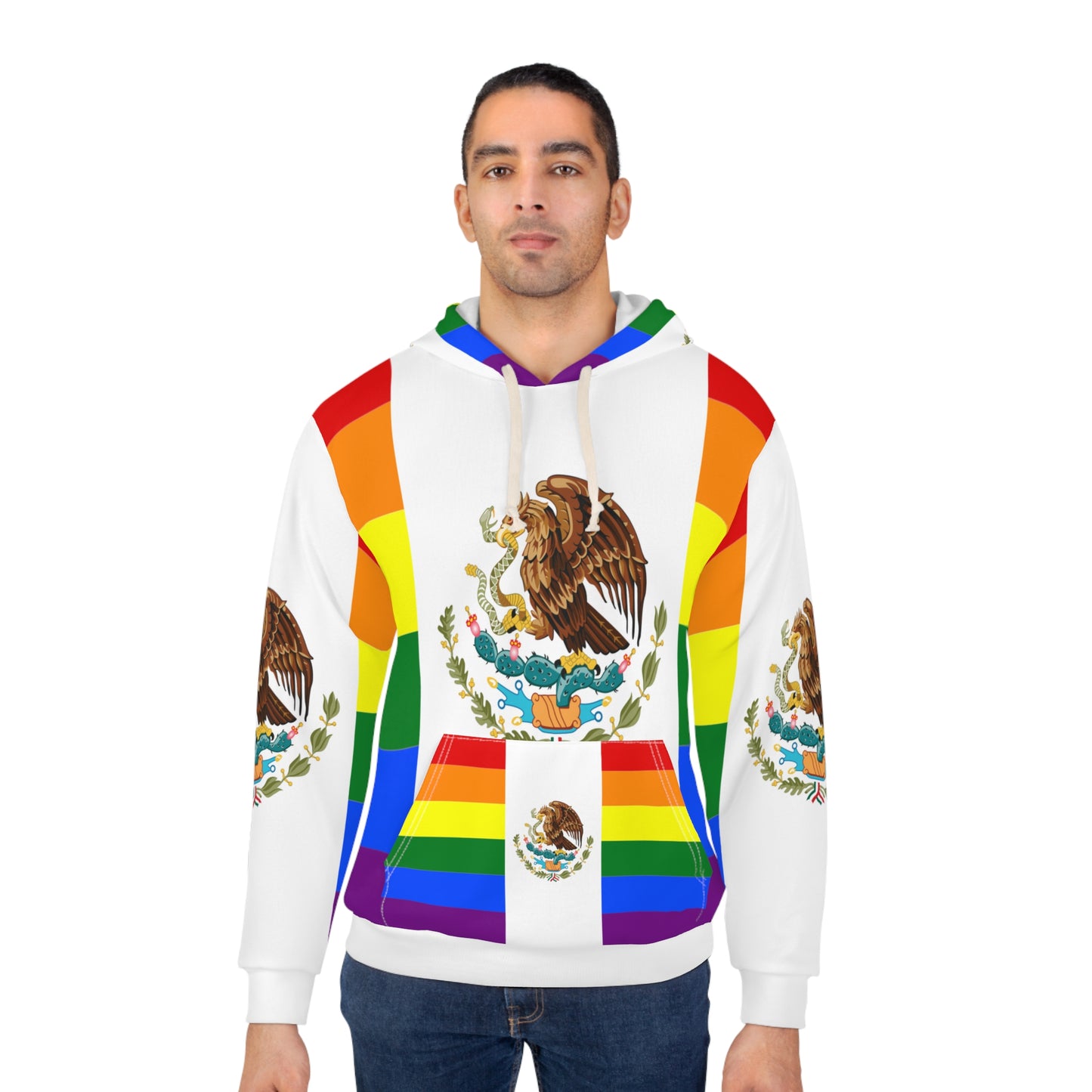 Mexico LGBTQIA+ Pride Unisex Pullover Hoodie