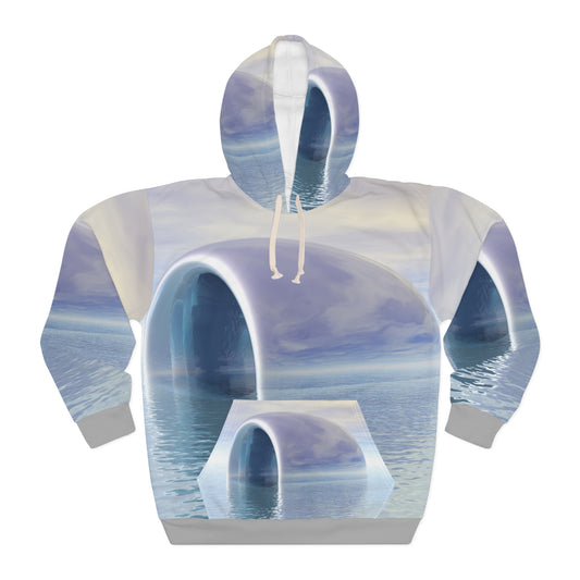 Brushed Pewter Unisex Pullover Hoodie