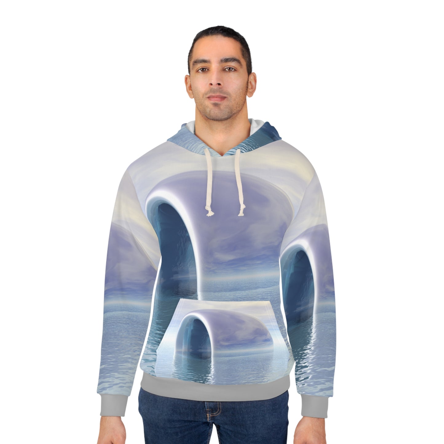 Brushed Pewter Unisex Pullover Hoodie