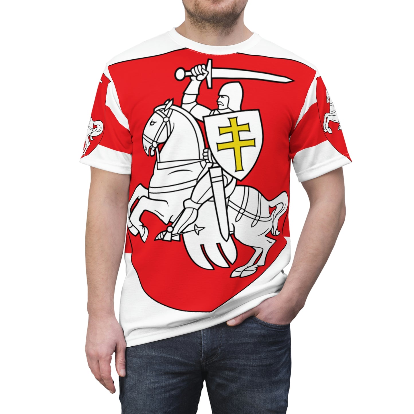 Belarus With Pahonia Democracy Unisex T-Shirt